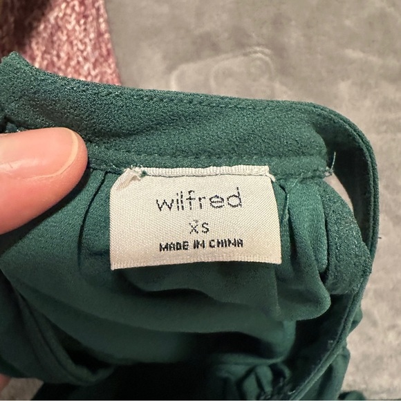 Aritzia Wilfred Forest Green Effet Mini Dress Size XS Women’s - Picture 11 of 12